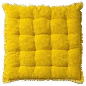 Dutch Decor Burto Matraskussen, Cotton, Lemon, 40X40