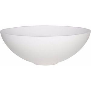 Ben Rodena Ronde Waskom - Ø 40x15 cm - Mineraalmarmer - Wit - Wastafel - Opbouw