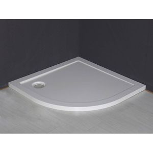 Saqu Design Collection Douchebak - Kwartrond 90x90x4 - Wit