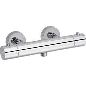 Saqu - Essential - Douchekraan - Chroom - Thermostaatkraan - 12 cm