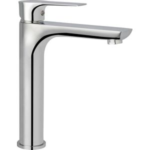 Saqu Angular wastafelkraan hoog chroom