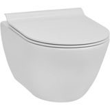 Ben Segno Hangtoilet - Compact Xtra Glaze+ Free Flush Wit - WC Pot - Toiletpot - Hangend Toilet - Excl. Toiletbril