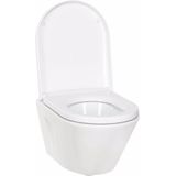 Ben Sito Hangtoilet - Compact Xtra Glaze+ Free Flush - Wit - WC Pot - Toiletpot - Hangend Toilet