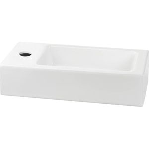 Saqu Trento Toiletfontein Links Keramiek Wit Wasbak