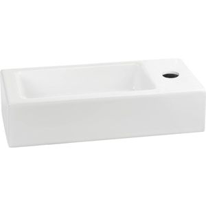 Saqu Trento Toiletfontein Rechts Keramiek Wit Wasbak