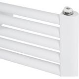 Saqu Calm Handdoekradiator - 538W - 118.5x45 cm - Mat Wit - Verwarming Badkamer - Handdoekrek Radiator