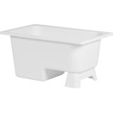 Saqu Zitbad - 180L - Wit - Acryl - Slipvast - IJsbad - Badkuip - Bath Bucket