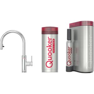 Quooker - Flex - met PRO3 boiler en CUBE reservoir 5-in-1 kokend water kraan Chroom