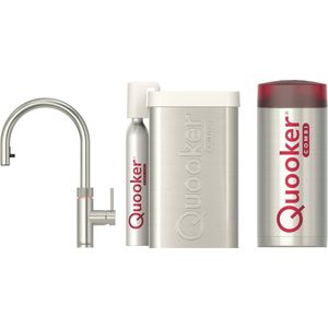 Quooker Flex met COMBI Boiler en CUBE Reservoir 5-in-1 kokend water kraan - RVS