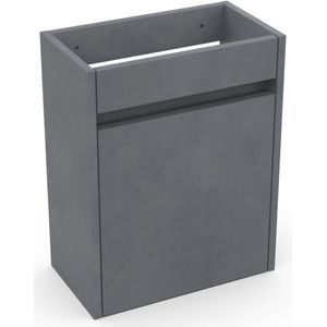 Saqu Florence Fonteinonderkast - 40x21,8x50 cm - Beton Grijs - Toilet / WC Kastje