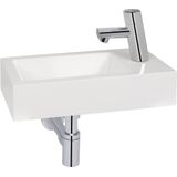 Saqu Square - Toiletfontein - Wit - 5x22x5cm - Mineraalmarmer - Rechts