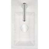 Saqu Square - Toiletfontein - Wit - 5x22x5cm - Mineraalmarmer - Rechts