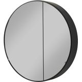 Ben Ingiro ronde spiegelkast Ø90cm zwart