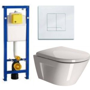 Ben Sito complete toiletset compact met Style wit bedieningspaneel