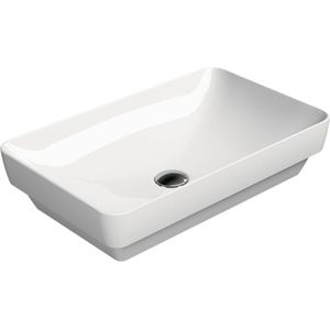 Ben Segno Keramische Waskom Keramiek - 60x38 cm - Wit Xtra Glaze+ - Wastafel - Opbouw