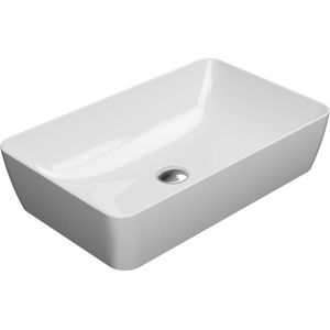 Ben Stilo rechthoekige waskom Xtra glaze+ 60x38x14cm keramiek glanzend wit