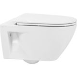 Ben Puro Hangtoilet - Xtra Glaze+ Free Flush Inclusief Zitting - Wit - WC Pot - Toiletpot - Hangend Toilet