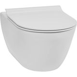 Ben Segno hangtoilet met toiletbril slimseat Xtra glaze+ Free flush mat wit