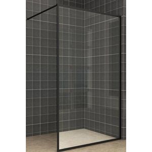 Saqu Frame Inloopdouche 120x200 cm - Nanoglas/- Mat Zwart - Douchewand