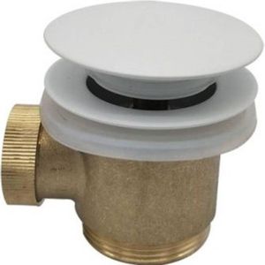 Saqu Press losse clickwaste voor vrijstaand bad 1 1/2"" inch mat wit