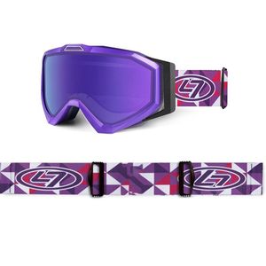 Xps Kids Paars TPU Ultra-Light Frame Paars True Revo DUBBEL Layer Lens - Ski/Snowboard Goggle - 100% UVA UVB UVC Bescherming