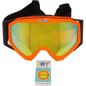 Xps Kids Orange TPU Ultra-Light Frame Dubbel Yellow Layer Lens - Ski/Snowboard Goggle - 100% UVA UVB UVC Bescherming
