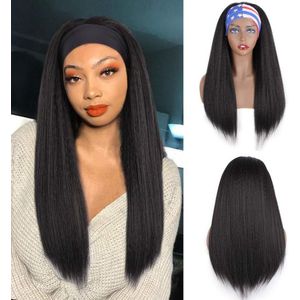 Pro Care Excellent Quality® Zwart Golf Kleur Pruik - Dames - 60cm Lang Golf Haar - Wig - Pruik - Verstelbaar - Vederlicht 180gr - Haarnetje