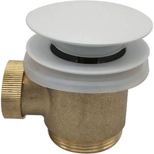 Saqu Press losse clickwaste voor vrijstaand bad 1 1/2"" inch glans wit