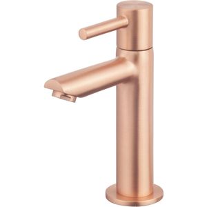 Saqu Shine Fonteinkraan - Verhoogd - Geborsteld Koper - Toiletkraan - Koudwaterkraan - WC kraan