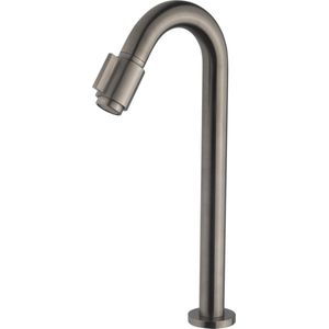Saqu Essential Luxe fonteinkraan met C-uitloop chroom