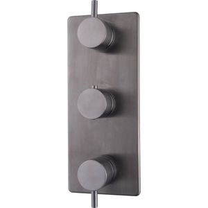 Saqu Shine afbouwdeel inbouwthermostaat gunmetal