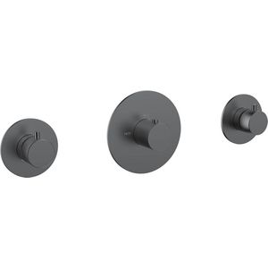 Saqu Classic Slim afbouwdeel douchekraan gunmetal