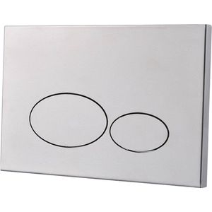 Saqu Oval bedieningspaneel geborsteld staal voor Geberit Sigma reservoir 12cm (UP320)