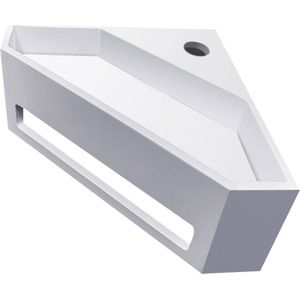 Saqu Tenno Hoekfontein 35x35x16 cm Mat Wit