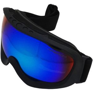 Apeirom Pavo Ski/Snowboard Unisex - Zwart TPU Frame - DUBBEL Layer Lens True Blue Revo - UVA 400 - UVB - UVC - Bescherming - Hypo-Allergeen Afdichting