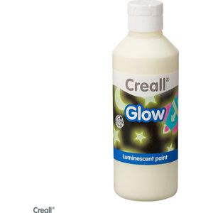Plakkaatverf creall glow in the dark groen 250ml | Fles a 250 milliliter