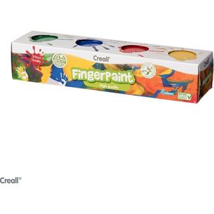 Creall Vingerverf 4 potjes van 125g