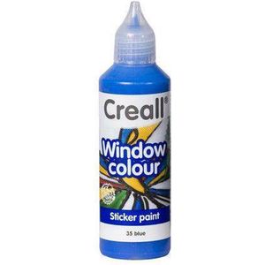 35 Creall glass - glasstickerverf - Blauw - flesje 80ml