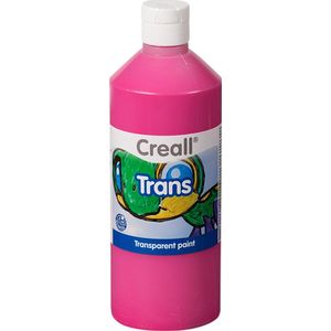 Raamverf creall trans roze 500ml | 1 fles