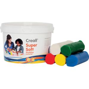 Creall Supersoft Klei 5 kleuren, 1750gr.