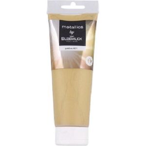Van Bleiswijck Holland - Acrylverf Goud Metallic Verf - Tube 250 ml - Gold no. 601 - Goed Schudden voor Gebruik!