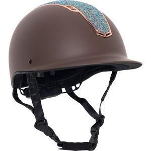 Imperial Riding - Riding Helmet - IRH Olania - Brown Matt Glow  - L/XL