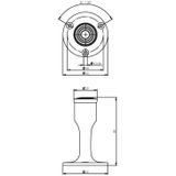 Intersteel Deurstop recht model chroom