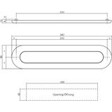 Intersteel Brievenbus Ovaal met Veer Rvs Geborsteld