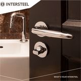 Intersteel Rozet toilet-/badkamersluiting rond verdekt kunststof chroom 8 mm