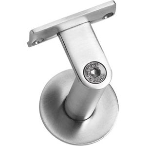 Intersteel Trapleuning houder zwaar met hol zadel geborsteld RVS
