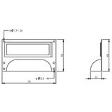 Intersteel Etiketgreep 73 mm mat zwart