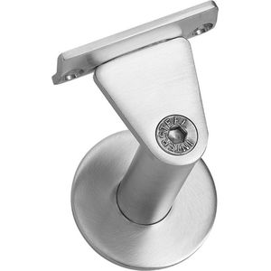 Intersteel | Leuninghouder | Zwaar | Taps | Hol zadel | RVS geborsteld