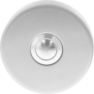 Intersteel Deurbel Rond Verdekt 53x10 Rvs Geborsteld