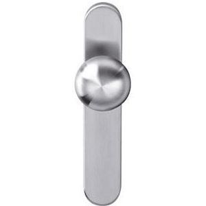 Intersteel | Knop Paddenstoel op schild met nok | RVS Geborsteld SL56